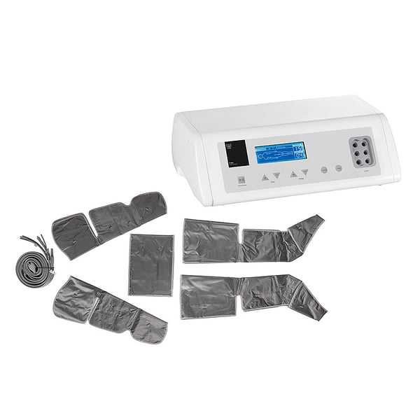 Pressoterapia U-Tech con schermo LED e tuta speciale: stivali, cintura addominale e zona braccia