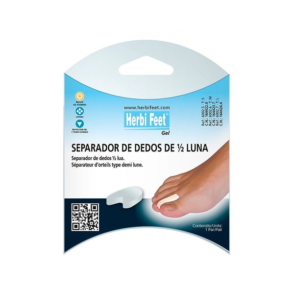 Separatore per dita ½ luna Silicone (2 unità)