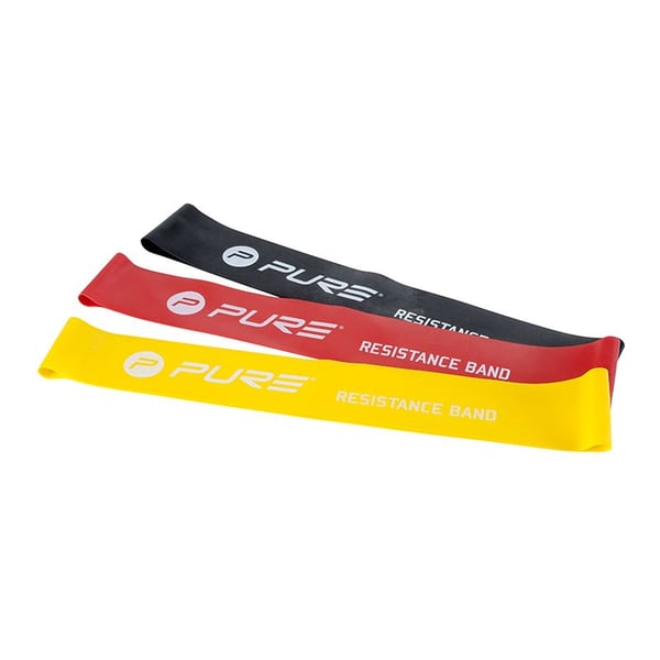 Set di 3 Fasce di Diversa Resistenza Pro Pure2Improve: Resistenza leggera, media e forte