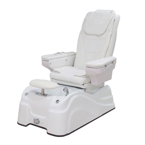 Poltrona per pedicure Caln: con due motori, sistema di massaggio cervico-dorso-lombare, pediluvio, doccia estensibile e lettore mp3 (due colori)
