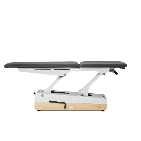 Barella idraulica Swop 2L Pro Hydro Physio: con testata lunga con due pistoni, due leve per regolare l'altezza e 4 ruote con rotazione a 360º