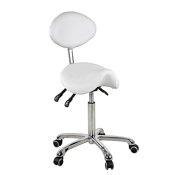 Sgabello Dynamic Pony Type Beauty: Design ergonomico ed elegante e tre pistoni che regolano l'altezza e l'inclinazione dello schienale e della seduta