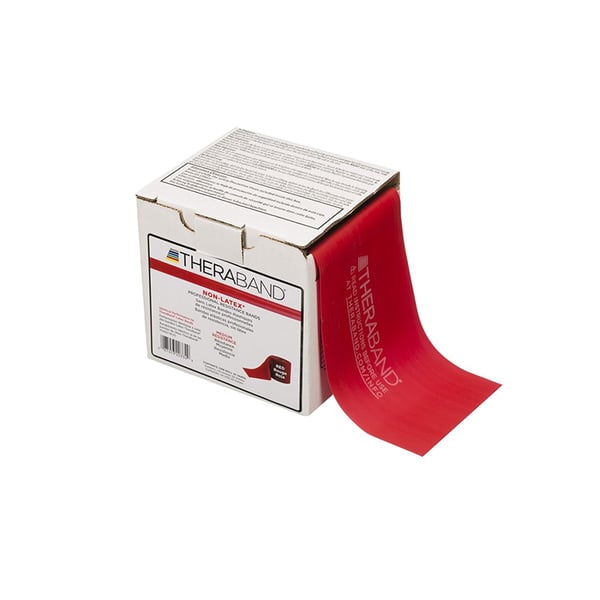 Thera Band Latex Free 22,9 metri: Nastri Latex Free a media resistenza - Colore rosso
