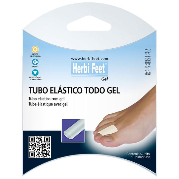 Tubo interamente in gel polimerico da 7 cm.