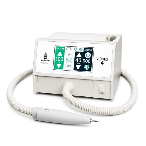 Dispositivo di aspirazione micromotore VORTIX 4 per podologia con schermo tattile