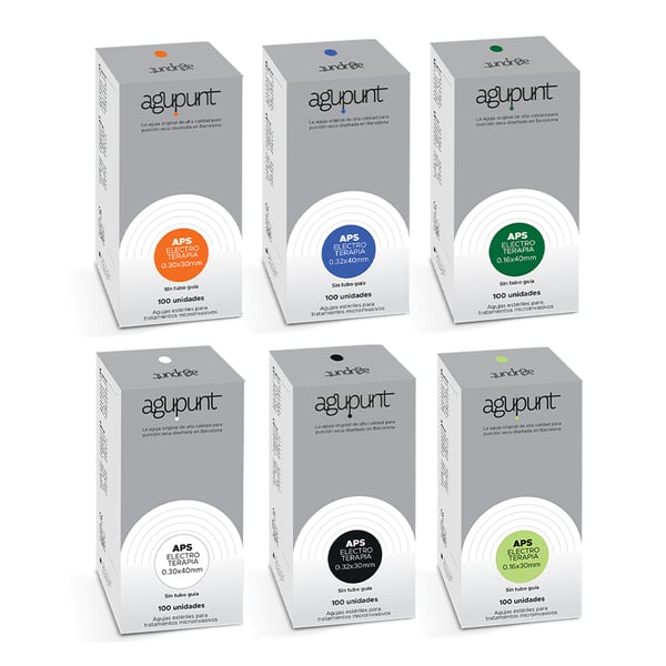 Agupunt Ago per elettroterapia (senza tubo guida): Gli unici aghi specifici per lavorare con la tecnica terapeutica dell'elettrolisi percutanea (100 unità)