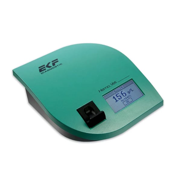 Analizzatore Hemo VET per medicina veterinaria: determina i valori di ematocrito ed emoglobina.