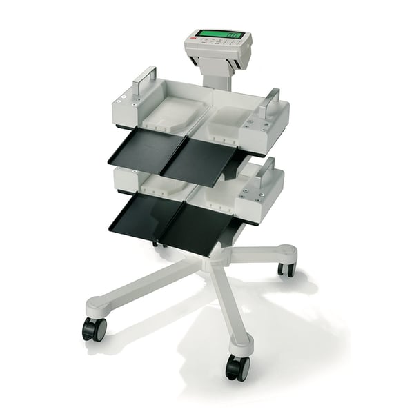 Bilancia elettronica ADE per pazienti allettati: Peso massimo 500 kg, quattro sensori, Classe III (categoria medica)