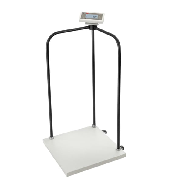 Bilancia bariatrica da pavimento ADE M319680-01 con corrimano: Grado medicale (300 kg - 100 g)