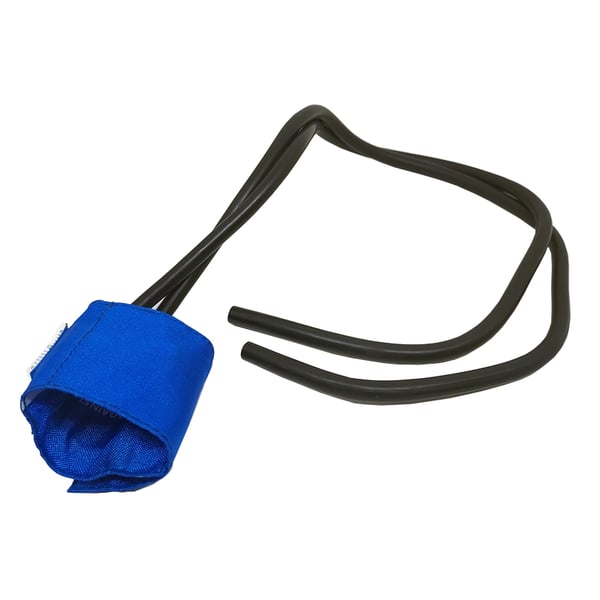 Braccialetto Riester per la pressione sanguigna, blu, neonati. Speciale per i bambini. 15,5 x 5 cm (2 tubi)