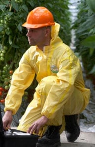 Camice intero di protezione classe III. Giallo