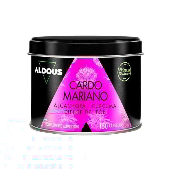 Cardo mariano con carciofo, curcuma, tarassaco e Desmodium Aldous (150 capsule)