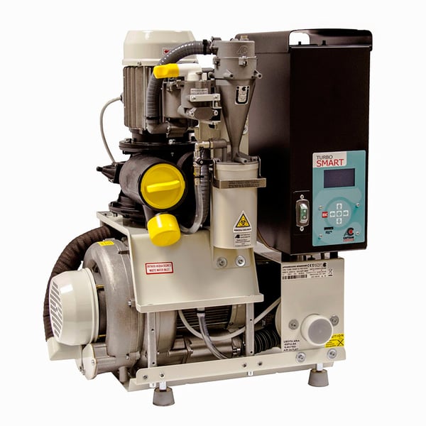 Sistema di aspirazione ad alta pressione Turbo Smart 2V con Inverter e separatore di amalgama