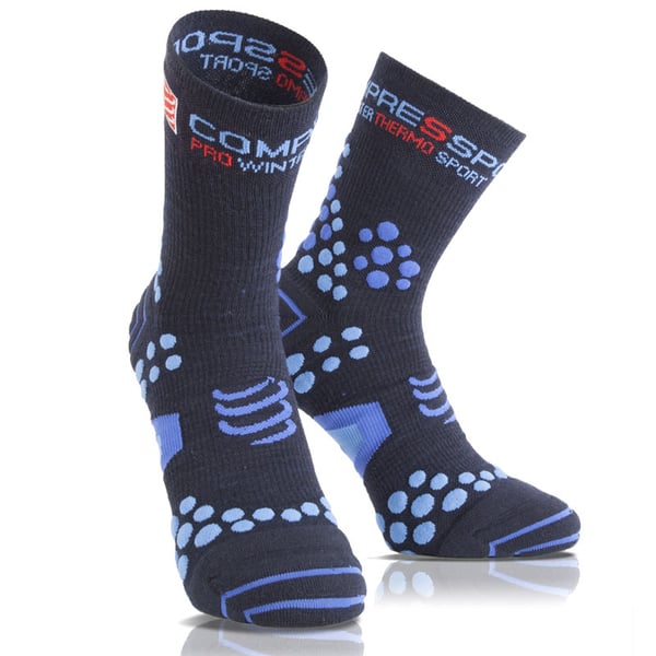 Compressport Pro Racing Scoks V2.1 Winter Run - Colore blu