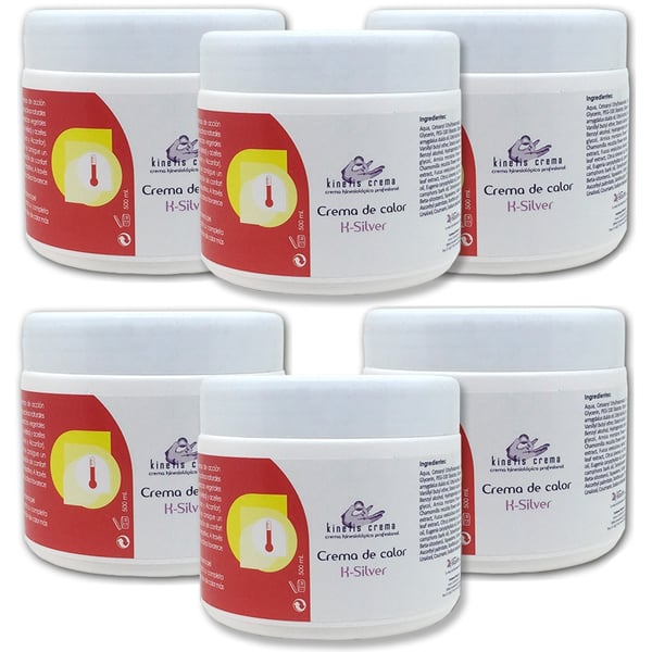 OFFERTA SPECIALE 5 + 1: Crema riscaldante Kinefis K-Silver 500 ml