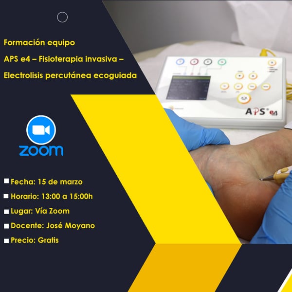 APS E4 TEAM TRAINING – FISIOTERAPIA INVASIVA – ELETTROLISI PERCUTANEA ULTRAGUIDATA - 15 MARZO 2024 - ZOOM