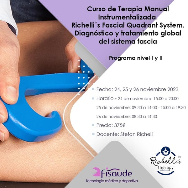 CORSO DI TERAPIA MANUALE STRUMENTALIZZATA + SISTEMA DEI QUADRANTI FASCIALI DI RICHELLI -24-11-2023