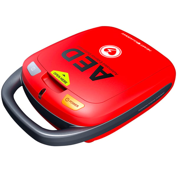 Defibrillatore semiautomatico Heart Guardian HR-501: elettrodi compatibili per adulti/pediatrici, autodiagnosi automatica e connessione Bluetooth