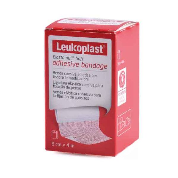 ELASTOMULL Haft 8 centimetri x 4 metri: coesiva elastica benda di garza