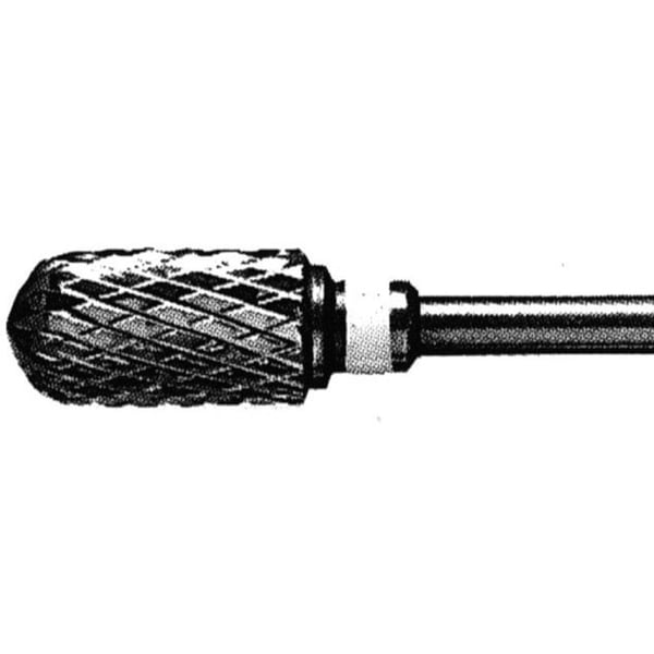 Fresa in carburo di tungsteno 1572: abrasione medio-fine. Ideale per rifinire la ruvidità delle unghie
