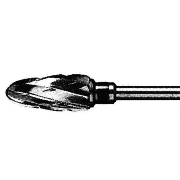 Fresa in carburo di tungsteno 1591: abrasività grossolana. Ideale per levigare le unghie in modo forte e aggressivo