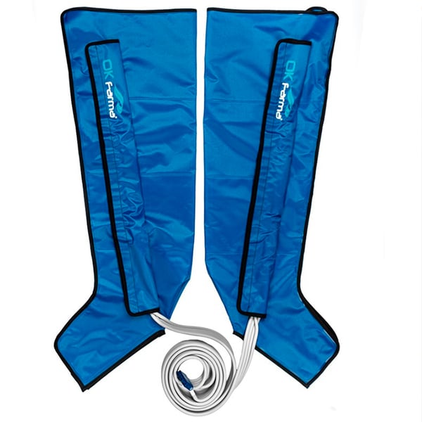 Due coprigambe compatibili con la pressoterapia digitale Kinefis Farma Press (4, 6 e 8 sezioni)