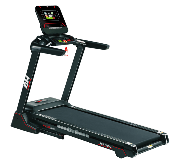 Tapis roulant multimediale BH Fitness RS800: dotato di un touchscreen che consente di visualizzare vari contenuti multimediali.