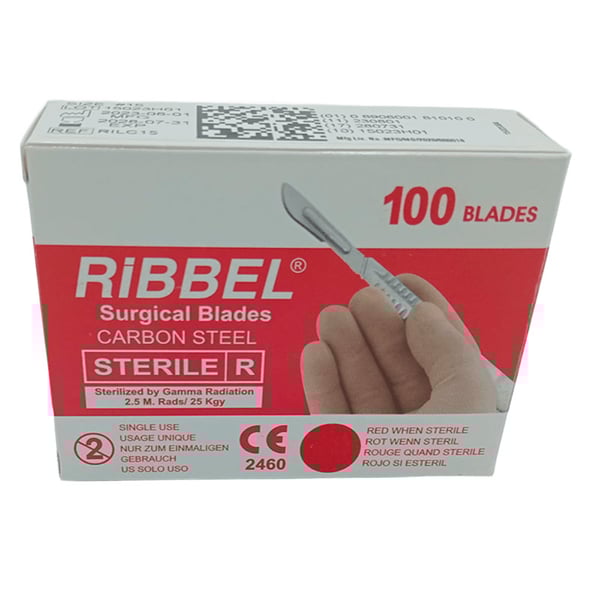 Lame per bisturi usa e getta “RIBBEL” (scatola da 100 unità)
