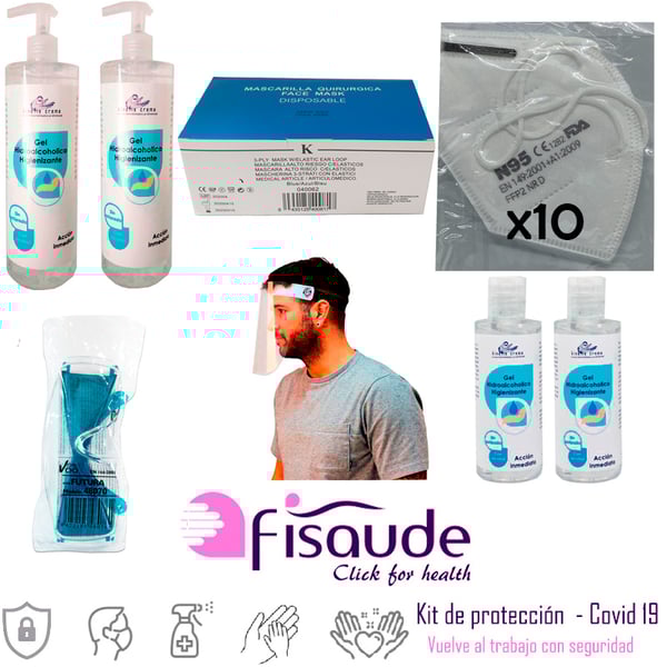 Health Protection Kit Plus - Covid 19: rimettiti al lavoro in totale sicurezza
