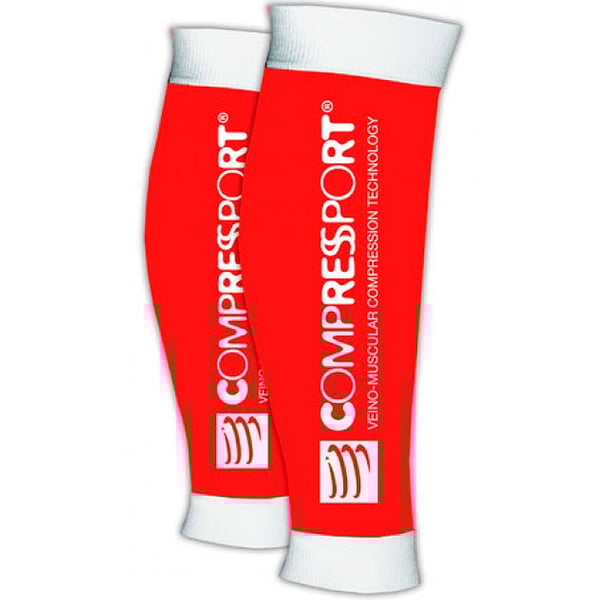 SUPER OFFERTA SPECIALE - Compressport R2 - Calze a compressione polpaccio - Colore Rosso