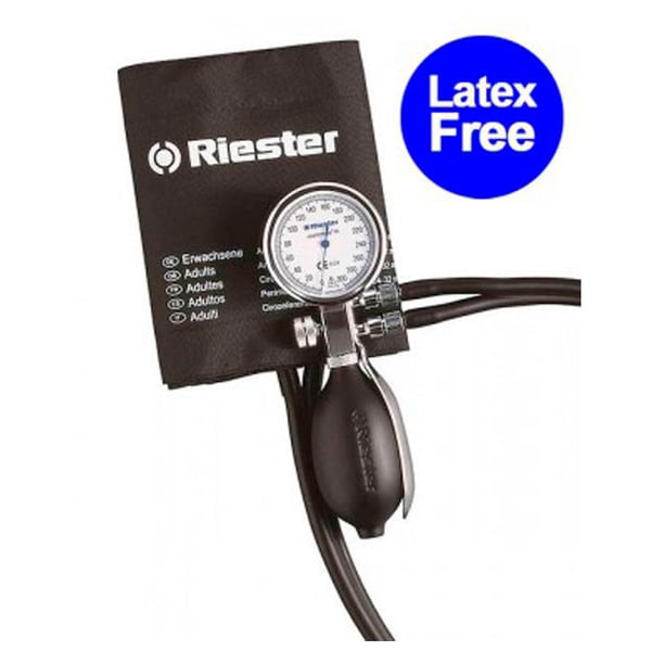 Sfigmomanometro aneroide Riester minimus® III, polsino in velcro per adulti senza lattice