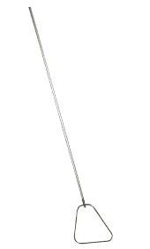 Monitor triangolare con testa in acciaio inox e impugnatura in alluminio anodizzato