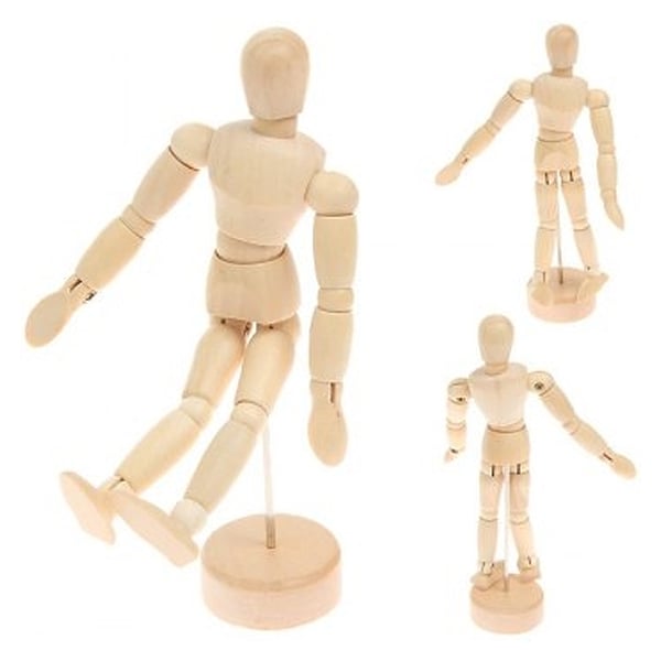 Manichino Snodato di Legno 30 cm