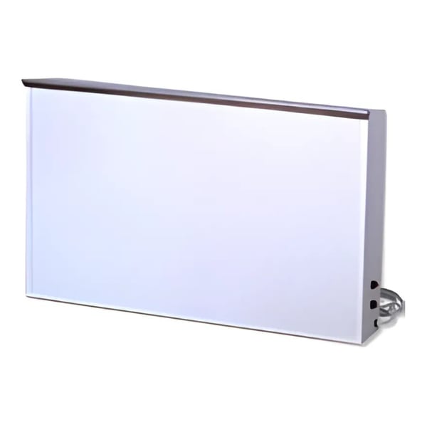 Negatoscopio da parete in acciaio smaltato con 2 schermi