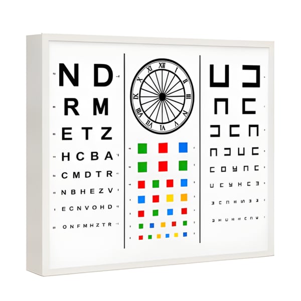 Ottotipo per visite oculistiche per adulti