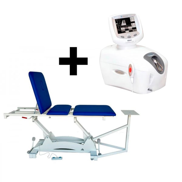 Pacchetto barella da trazione con altezza di elevazione Servitec e unità di trazione spinale Tru Trac