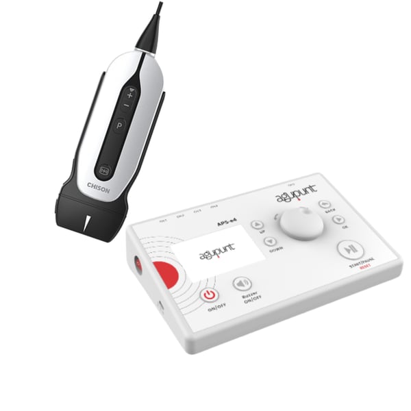 Pacchetto risparmio: ecografo portatile Chison SonoEye P2 con sonda lineare da 7,5 MHz e 40 mm + dispositivo di elettrolisi percutanea terapeutica APS e4