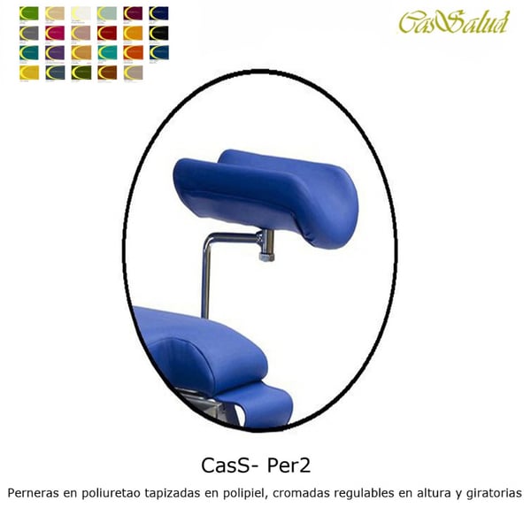 Supporti per gambe per lettino da visita elettrico a 2 sezioni CassE-301R per ginecologia