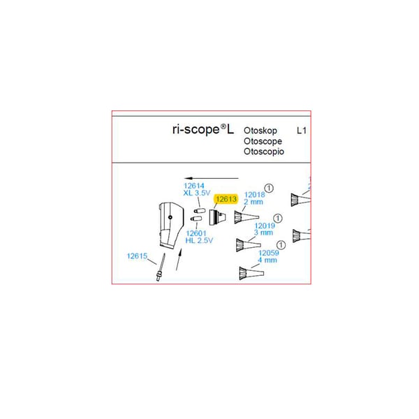 Adattatore per otoscopio L1, ri-scope