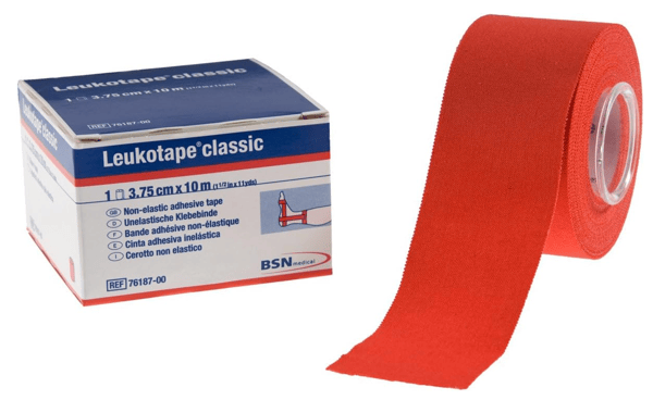 Nastro Adesivo Elastico Leukotape Classic 3,75 cm x 10 metri: Colore Rosso