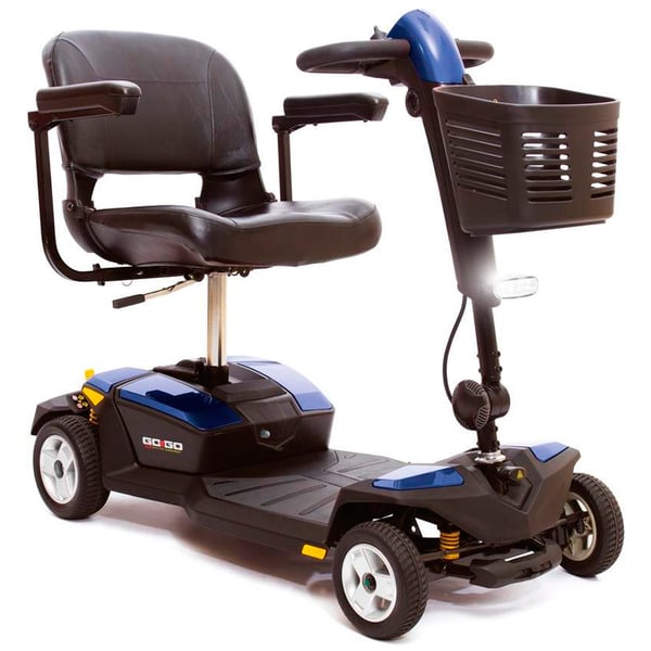 Scooter a sospensione Gogo-LX: facilmente rimovibile e con luci a LED anteriori