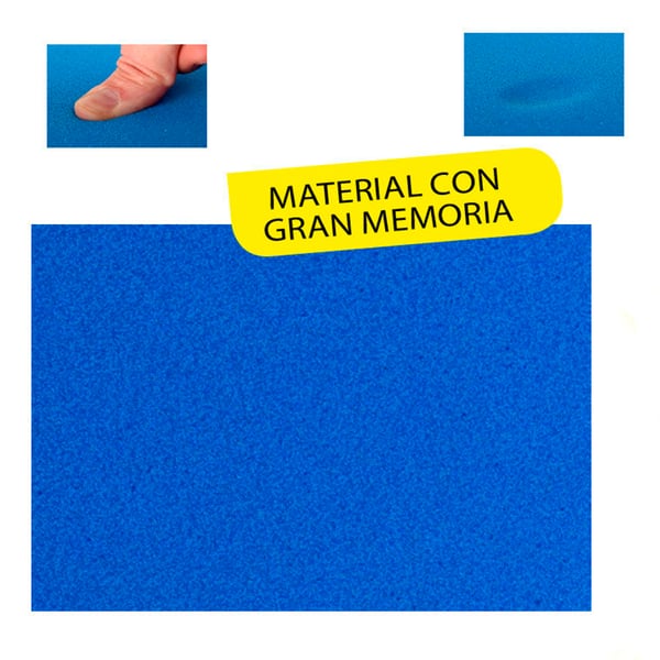 Materiale viscoelastico ad alta densità Slow Memory 8 mm 100x75 cm