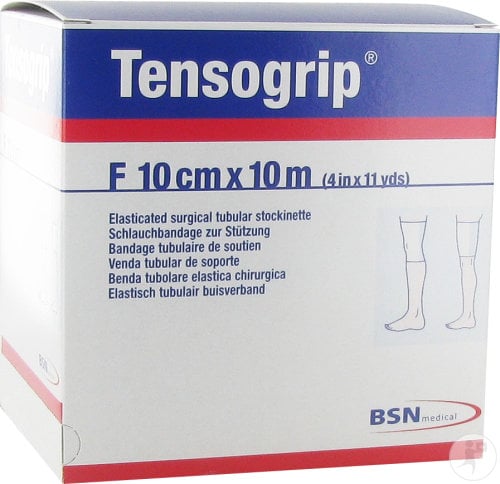 Tensogrip F Gambe e Cosce Spesse: Benda tubolare compressiva con cotone (10 cm x 10 metri)