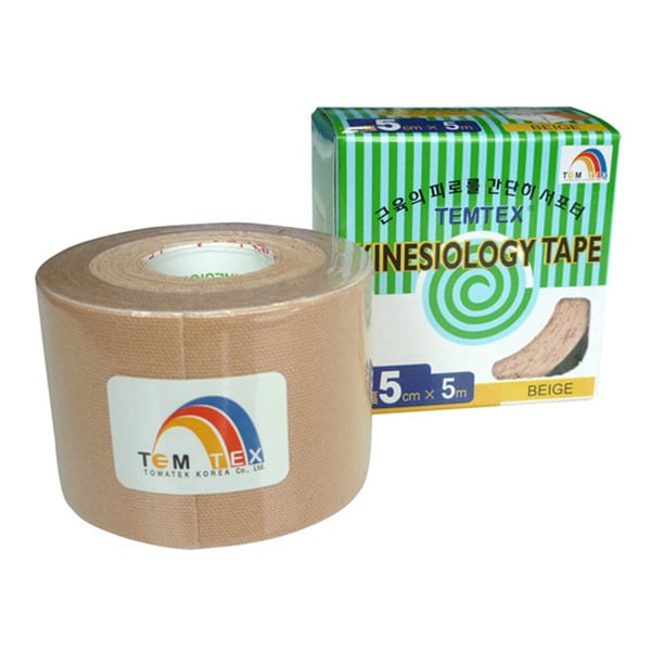 Nastro kinesiologico Temtex colore Beige (5 cm X 5 m)