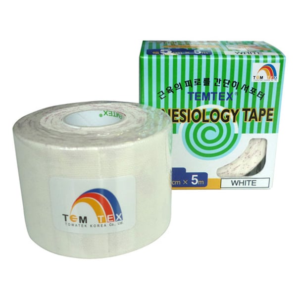 Nastro kinesiologico Temtex colore bianco (5cm X 5m)