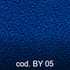 Confezione da 6 sedie Iso con struttura epossidica nera e rivestimento Baly (tessile) blu o nero - Tappezzeria Baly (Tessile): Blu (BY 05) - 
