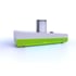 Lettino elettrico per trattamenti massaggianti SWOP 2L Starter (bianco): multiuso, rivestimento senza cuciture, motore regolabile in altezza e ruote retrattili - Pannelli Tecnologici: Fluoro - Riferimento: 2.PN.FS.FLUOR