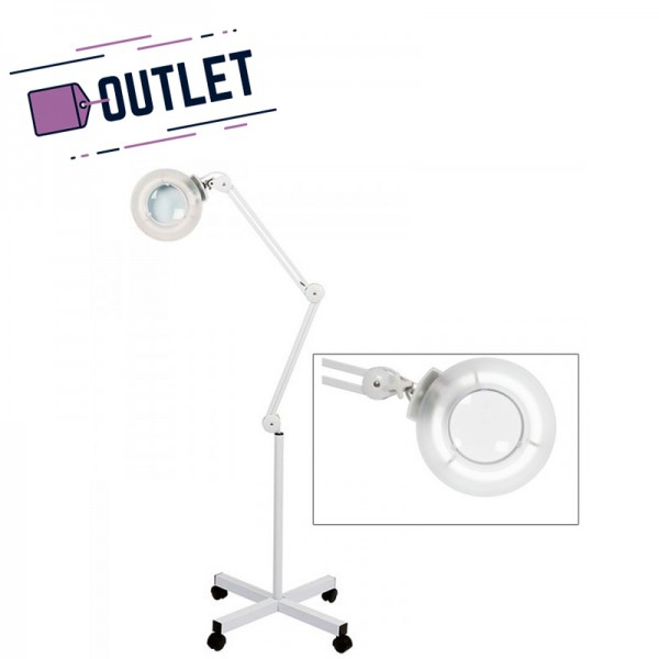 Lampada d'ingrandimento ad ampia luce fluorescente con tre ingrandimenti (base arrotolabile) - OUTLET