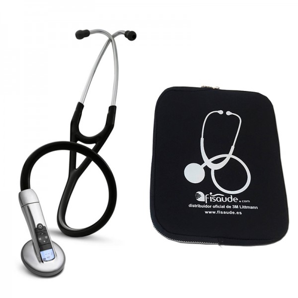 Littmann Stetoscopio elettronico 3200 con Bluetooth (Colori disponibili) + regalo imbottiti manicotto protettivo