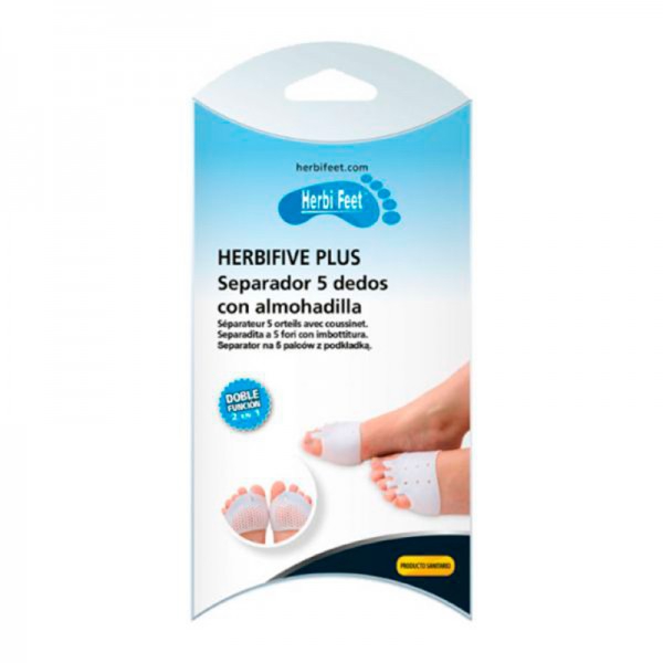 Herbifive Plus: separatore per 5 dita con cuscinetto Herbifive Plus: separatore per 5 dita con cuscinetto